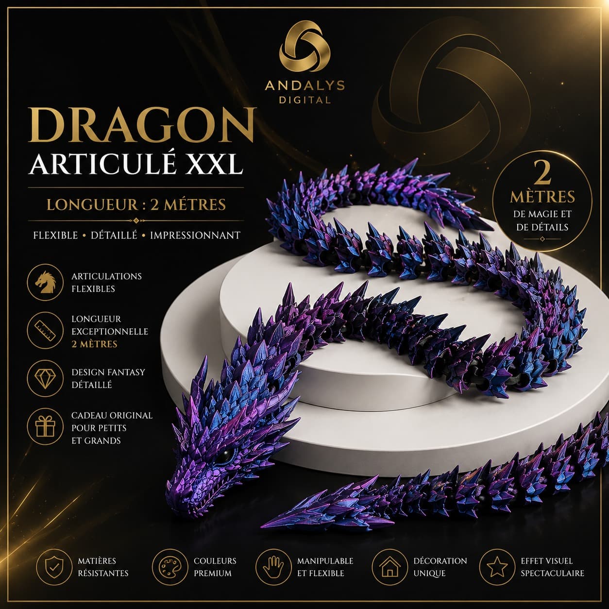 Dragon articulé XXL
